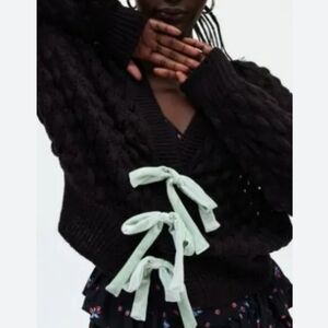 Urban Outfitters Kimchi Blue Cora Bow Cardigan Sweater